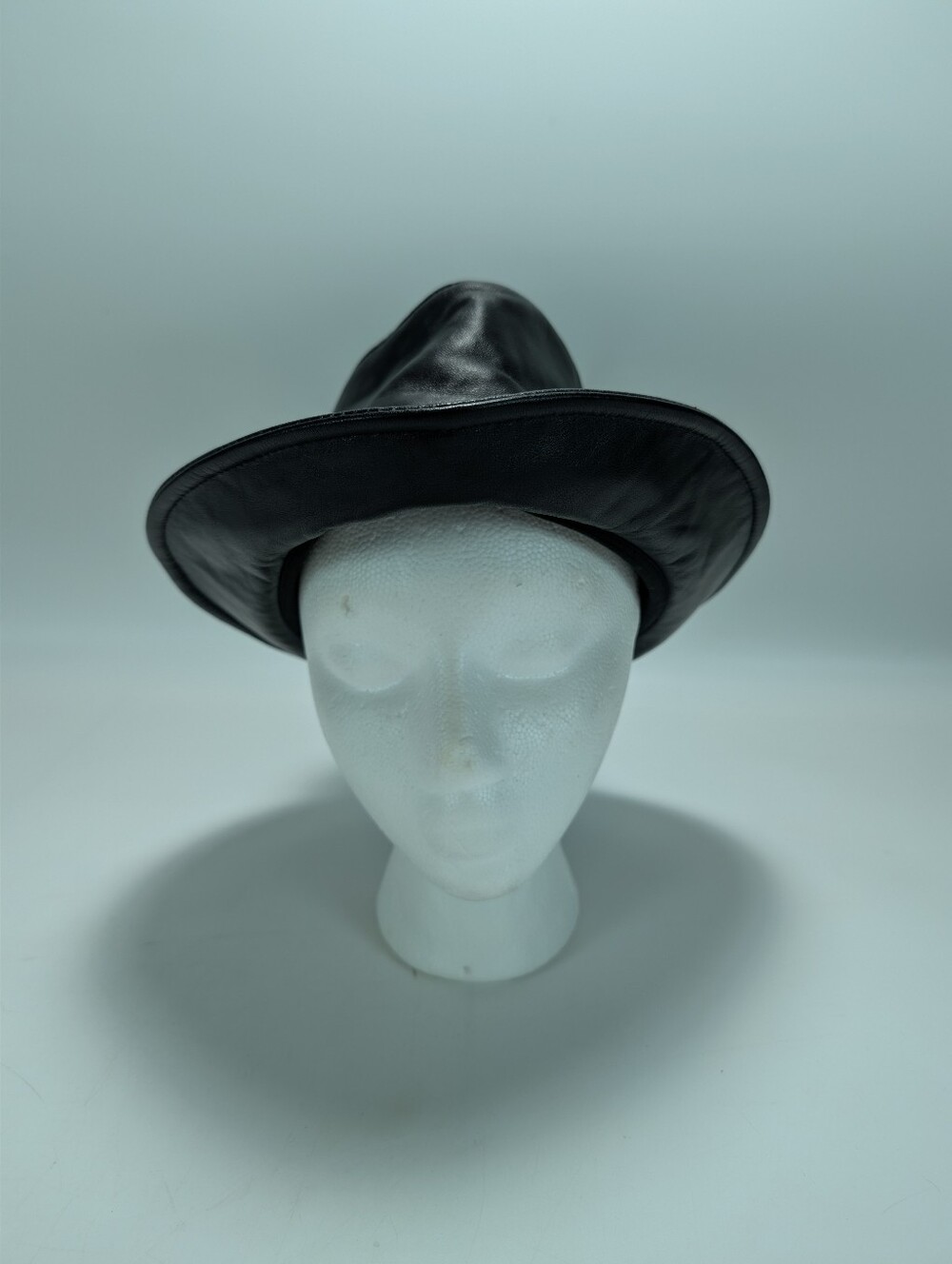 Vintage Genuine Nappa Lambskin Leather Fedora Hat NWT